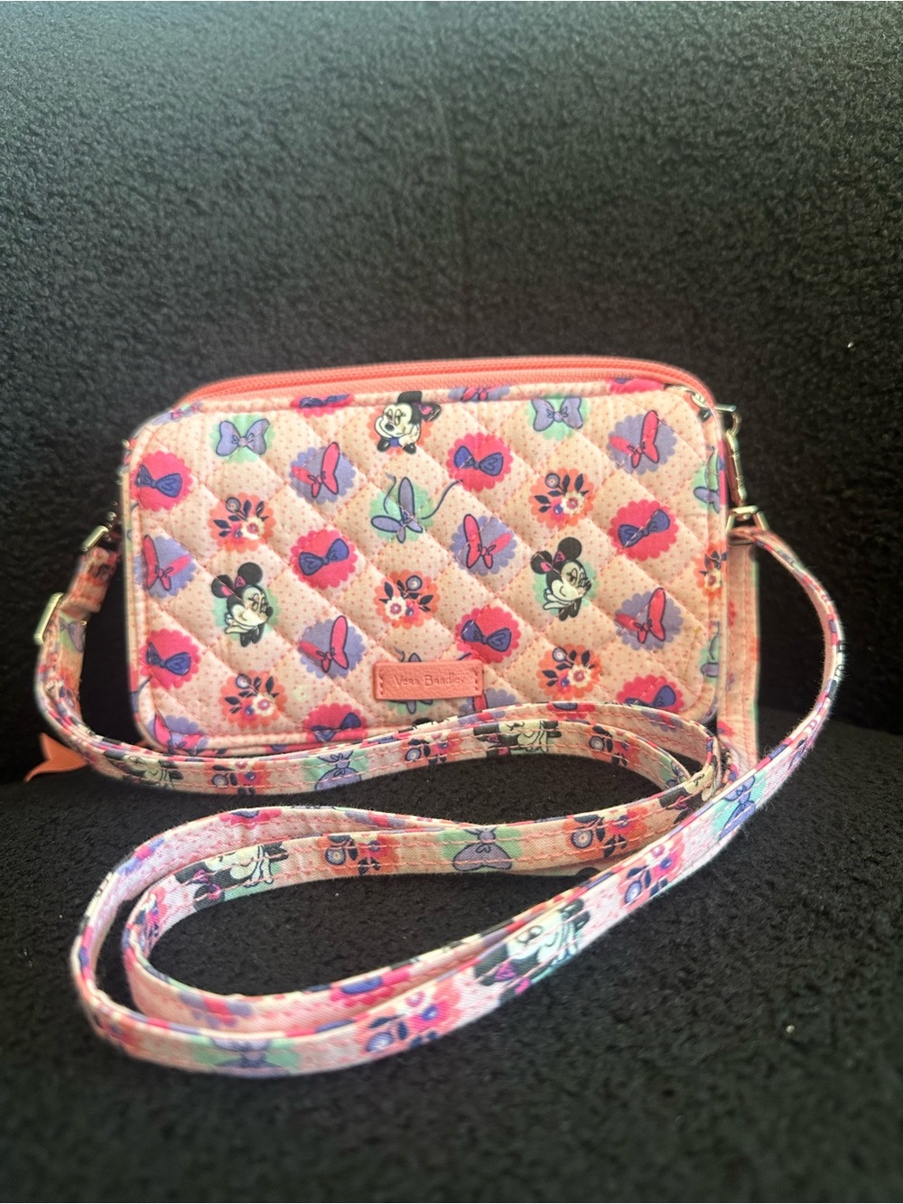 Vera Bradley Disney Minnie Mouse Garden Party All in One Crossbody Bag